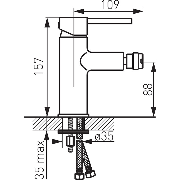 Змішувач для біде Ferro Fiesta BFI6, фото , изображение 3