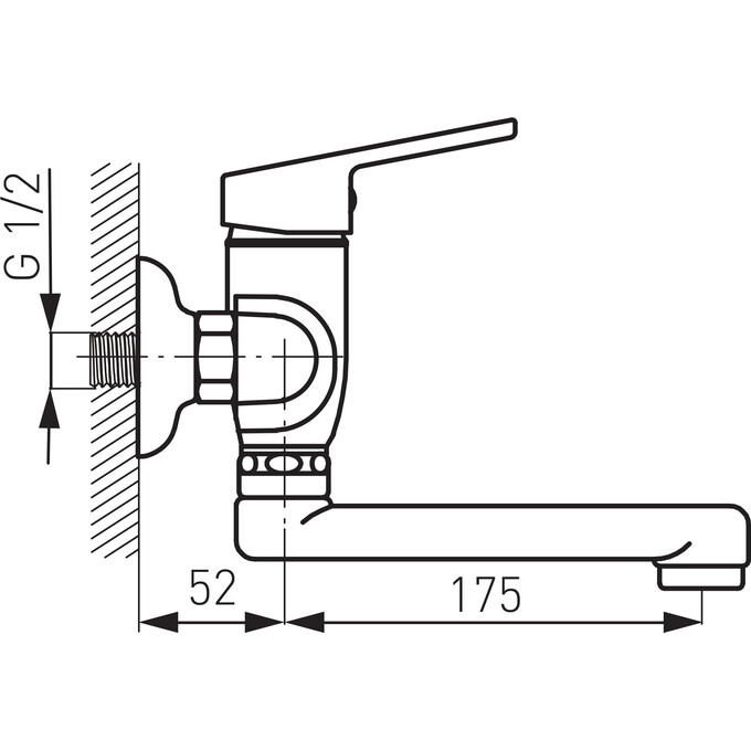 Змішувач для умивальника Ferro Smile Chrome BSM3, фото , изображение 4