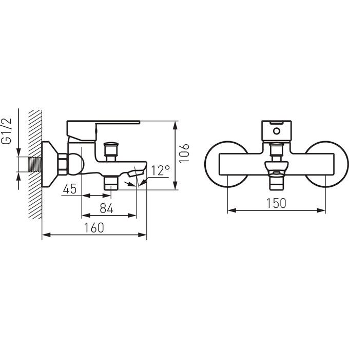 Змішувач для ванни Ferro Savio Chrome BSV1, фото , изображение 8