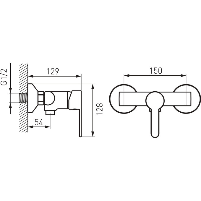Змішувач для душу Ferro Savio BSV7, фото , изображение 8