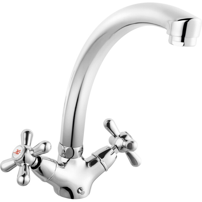 Смеситель для кухни Ferro Retro New Chrome XD4, фото 