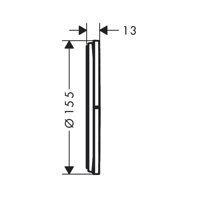Переключатель на 3 потребителя Hansgrohe ShowerSelect Comfort S Matt Black 15558670 (черный матовый), Цвет производителя: черный матовый, фото 2