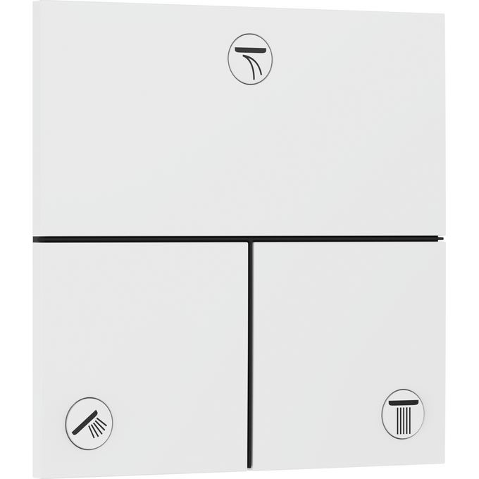 Переключатель на 3 потребителя Hansgrohe ShowerSelect Comfort E Matt White 15573700 (белый матовый), Цвет производителя: белый матовый, фото 