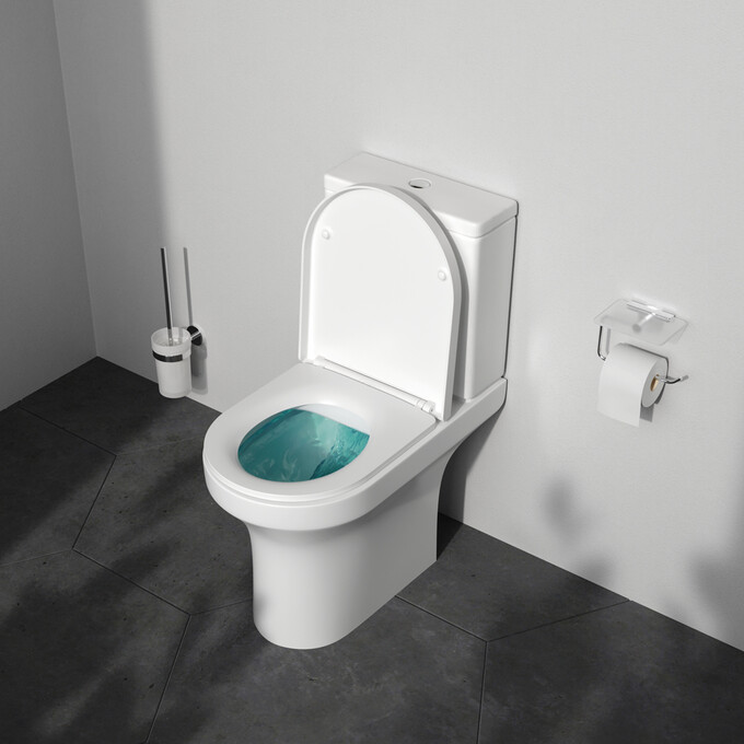 Безободковый унитаз-компакт Am.Pm X-Joy CXA8601SC (с сиденьем), фото 4