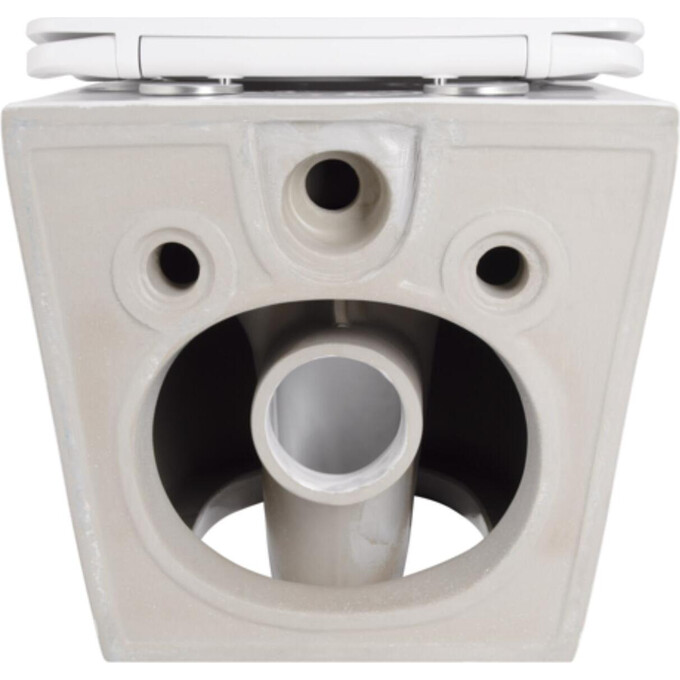 Безободковый подвесной унитаз Qtap Robin Ultra Quiet Rimless White Gloss QT13332381АSW (воронкообразный, с сиденьем), фото 3