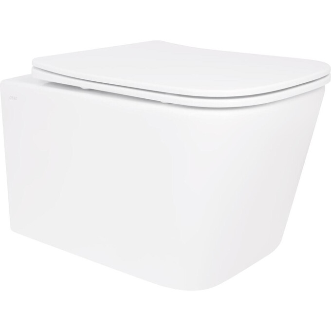 Безободковый подвесной унитаз Qtap Crow Ultra Quiet Rimless White Gloss QT05335172W (воронкообразный, с сиденьем), фото 