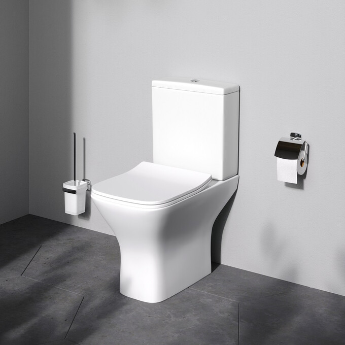 Безободковый унитаз-компакт Am.Pm Gem CGA8601SC (с сиденьем), фото 2