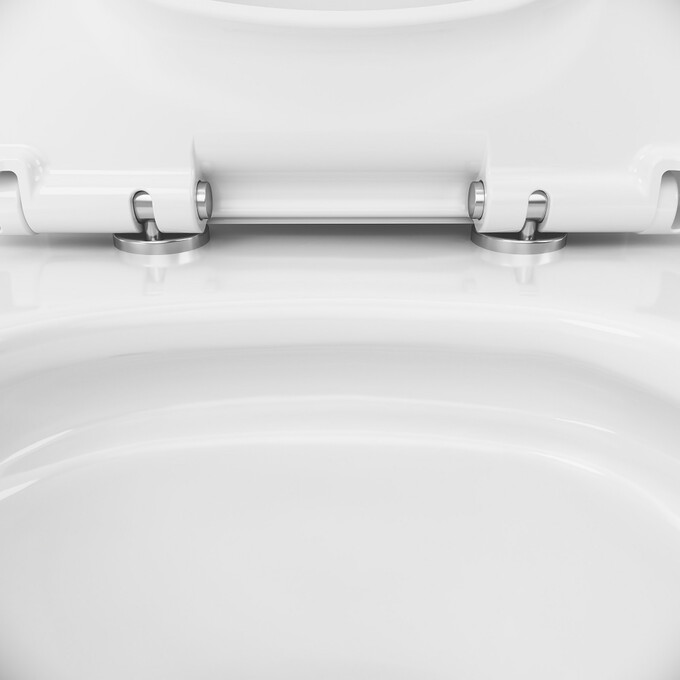 Безободковый унитаз-компакт Am.Pm Sunny AquaSpin CLA8900SC (воронкообразный, с сиденьем), фото 10