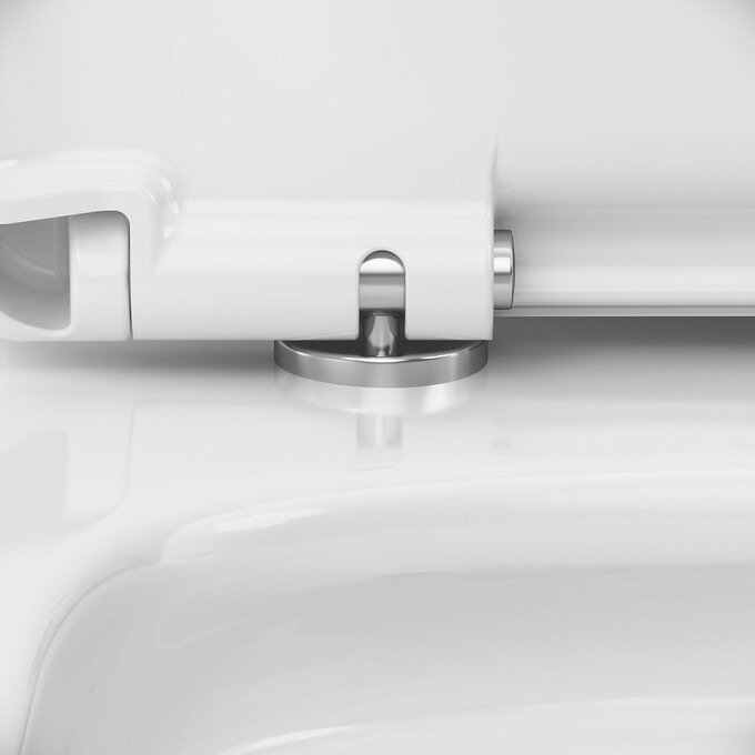 Безободковый унитаз-компакт Am.Pm Sunny AquaSpin CLA8900SC (воронкообразный, с сиденьем), фото 9