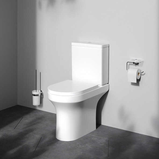 Безободковый унитаз-компакт Am.Pm X-Joy CXA8601SC (с сиденьем), фото 2