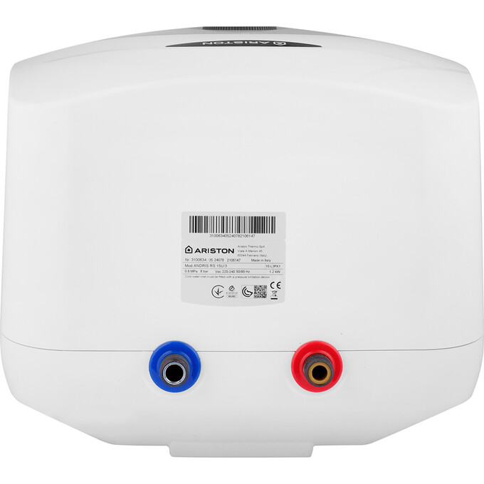 Бойлер Ariston Andris Rs 15U/3 3100634 (15 л, 1200 Вт, мокрий ТЕН), фото , изображение 4