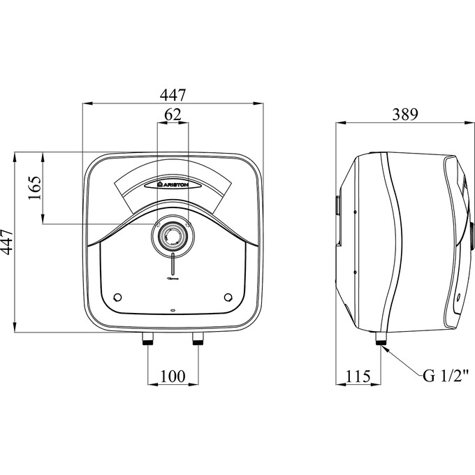 Бойлер Ariston Andris Rs 30/3 3100635 (30 л, 1200 Вт, мокрий ТЕН), фото , изображение 7