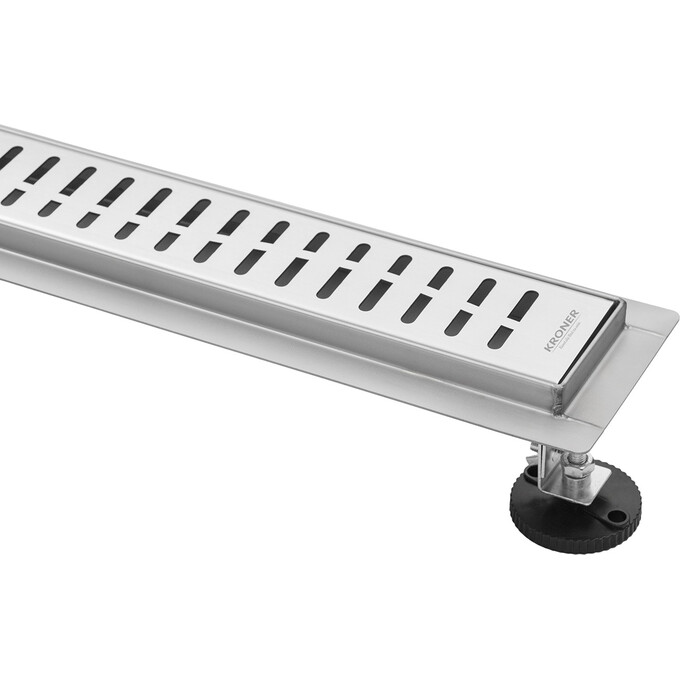 Душевой трап Kroner KRP Eifel W80 Welle Eifel-W80Welle (80 см, нержавейка), Цвет производителя: нержавейка, Доступные размеры: 80, фото 3