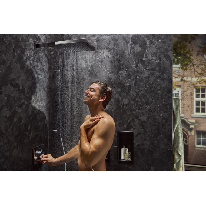Змішувач прихованого монтажу для ванни з термостатом Hansgrohe ShowerSelect Comfort E Chrome 15572000+01500180 (хром, внутрішня частина в комплекті), Колір виробника: хром, фото , изображение 8