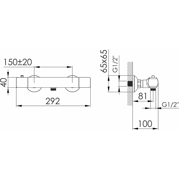 Смеситель для душа с термостатом Imprese Bilovec Chrome f03300901AA (хром), Цвет производителя: хром, фото 5