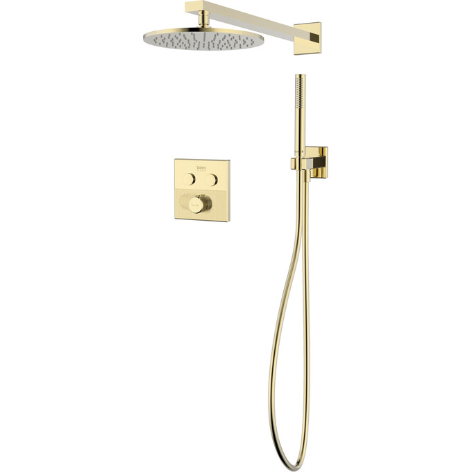Душевая система с термостатом Imprese Deira Champagne ZMK1124090480 (шампань, скрытого монтажа), Цвет производителя: шампань, фото 