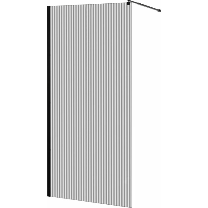 Душевая стенка Imprese Walk-IN s09111004MV (110 см, стекло с рисунком, профиль черный матовый), Доступные размеры: 110 x 200, Цвет производителя: черный матовый, фото 