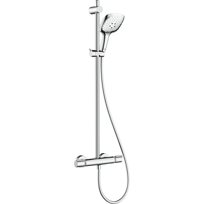 Смеситель для душа с термостатом Hansgrohe Raindance Select E 150 Showerpipe Chrome 27293000 (с душевым гарнитуром), фото 