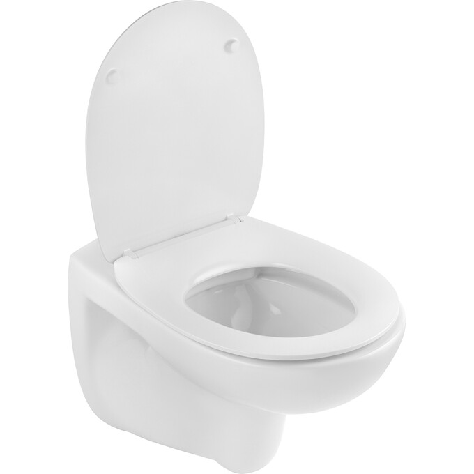 Комплект унитаз с инсталляцией 4 в 1 UA38971964A: подвесной унитаз с сиденьем Kroner Oker WHI533536 + инсталляция с креплением Grohe Solido 38971000 + клавиша смыва Grohe Start 38964000, фото 6