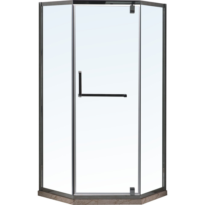 Душова кабіна RJ Chrome K1009-1005 (110x110 см, скло прозоре, профіль хром), Доступні розміри: 110 x 110, Колір виробника: хром, фото 