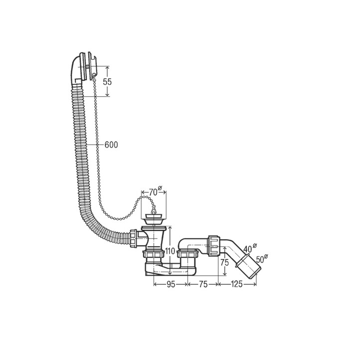 Стальная ванна Roca Contesa A235860000+311537 (170x70 см, с сифоном), фото 4