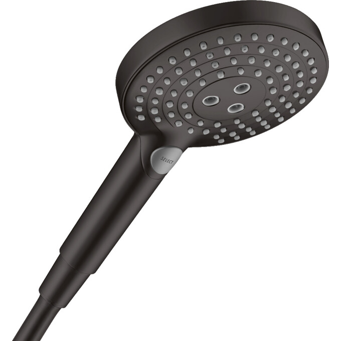 Лейка для душа Hansgrohe Raindance Select S 120 Black Matt 26530670 (черная матовая, трехрежимная), Цвет производителя: черный матовый, фото 