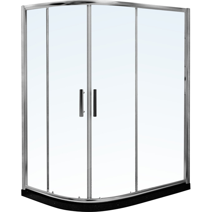 Душевая кабина RJ Chrome K9177-FBM-1021 right (120x90 см, стекло прозрачное, профиль хром), Доступные размеры: 120 x 90 R, Цвет производителя: хром, фото 