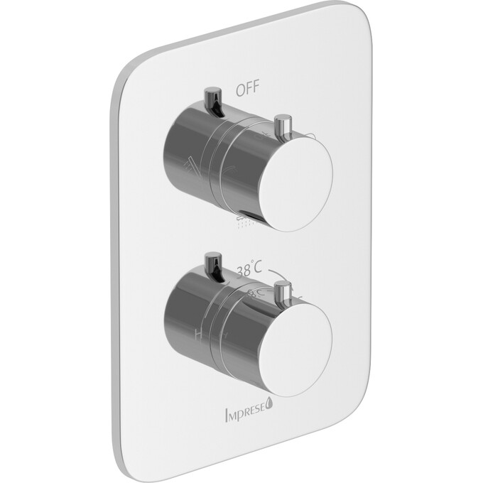 Душевая система с термостатом Imprese Bilovec Chrome t04800901STC (хром, скрытого монтажа, с изливом), Цвет производителя: хром, фото 2