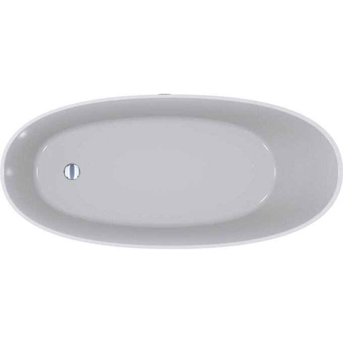 Мраморная ванна Miraggio Melbourne Miramarble 0001488 (168x76 см, отдельностоящая), Технология производства: Miramarble, Цвет производителя: белый глянец, фото 7