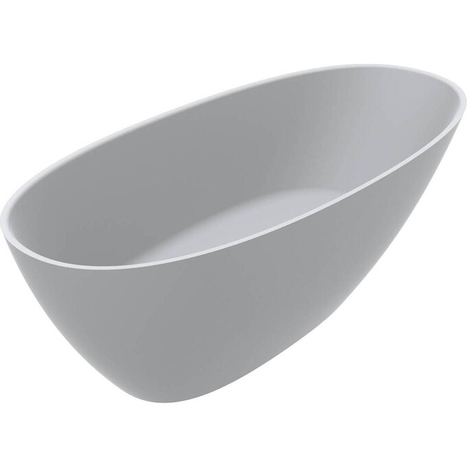 Мармурова ванна Miraggio Melbourne Miramarble Matt 0001489 (168x76 см, біла матова, окремостояча), Технологія виробництва: Miramarble Matt, Колір виробника: білий матовий, фото 