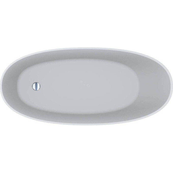 Мармурова ванна Miraggio Melbourne Miramarble Matt 0001489 (168x76 см, біла матова, окремостояча), Технологія виробництва: Miramarble Matt, Колір виробника: білий матовий, фото , изображение 3