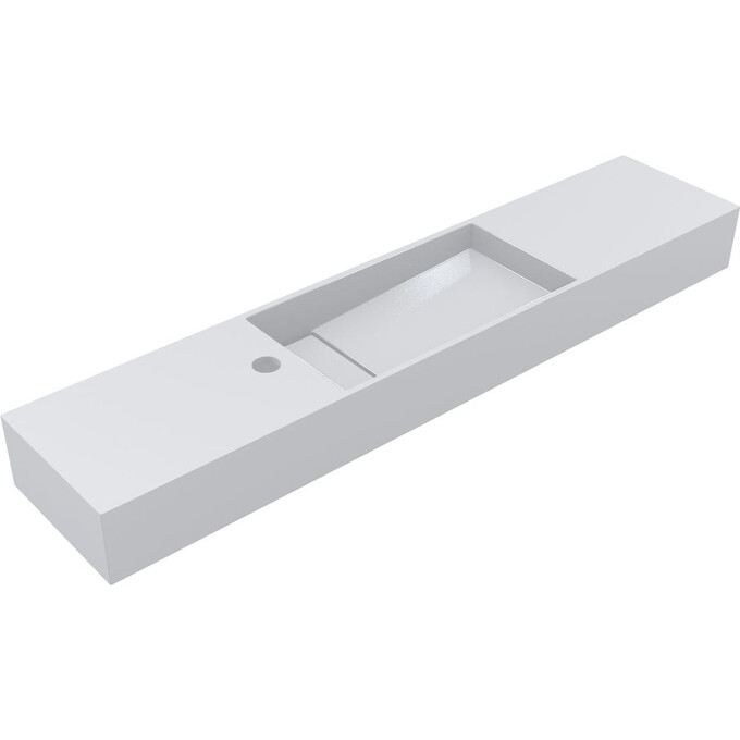 Умывальник-столешница Miraggio Toni 1050 R Miramarble 8814230 (105x22 см, с крылом), Доступные размеры: 105 x 22 R, Технология производства: Miramarble, фото 