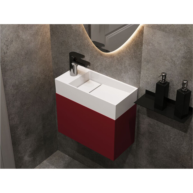 Умивальник Miraggio Toni 450 Miramarble 8814584 (45x22 см), Доступні розміри: 45 x 22, Технологія виробництва: Miramarble, фото , изображение 4