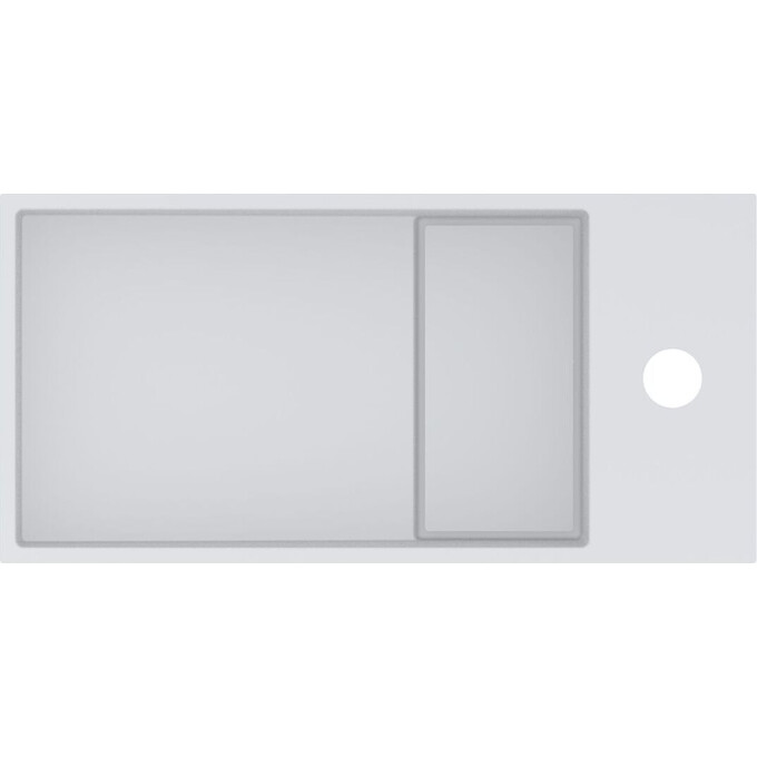 Умивальник Miraggio Toni 450 L Miramarble Matt 8814208 (45x22 см, білий матовий), Доступні розміри: 45 x 22 L, Технологія виробництва: Miramarble Matt, фото , изображение 2