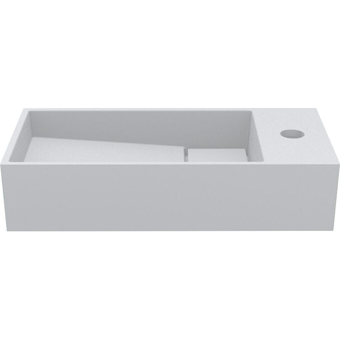 Умивальник Miraggio Toni 450 L Mirasoft 8814209 (45x22 см, білий матовий), Доступні розміри: 45 x 22 L, Технологія виробництва: Mirasoft Technology, фото , изображение 3