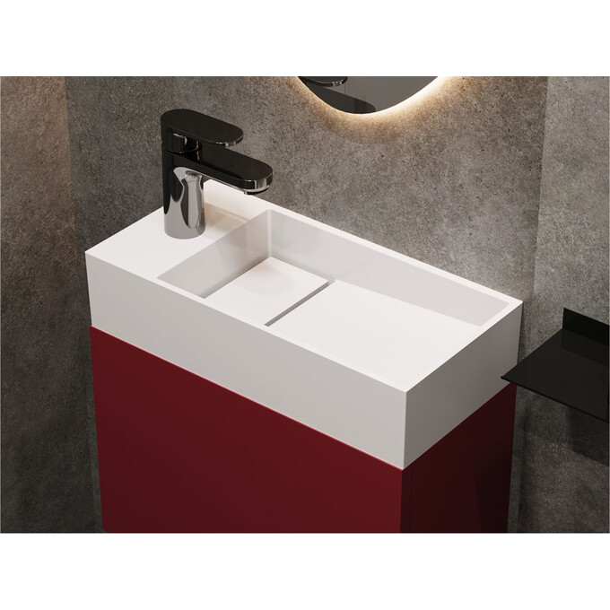 Умивальник Miraggio Toni 450 Miramarble 8814584 (45x22 см), Доступні розміри: 45 x 22, Технологія виробництва: Miramarble, фото , изображение 2