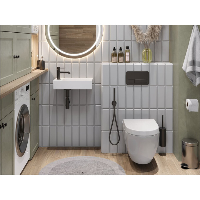 Умивальник Miraggio Toni 450 R Miramarble 8814210 (45x22 см), Доступні розміри: 45 x 22 R, Технологія виробництва: Miramarble, фото , изображение 5