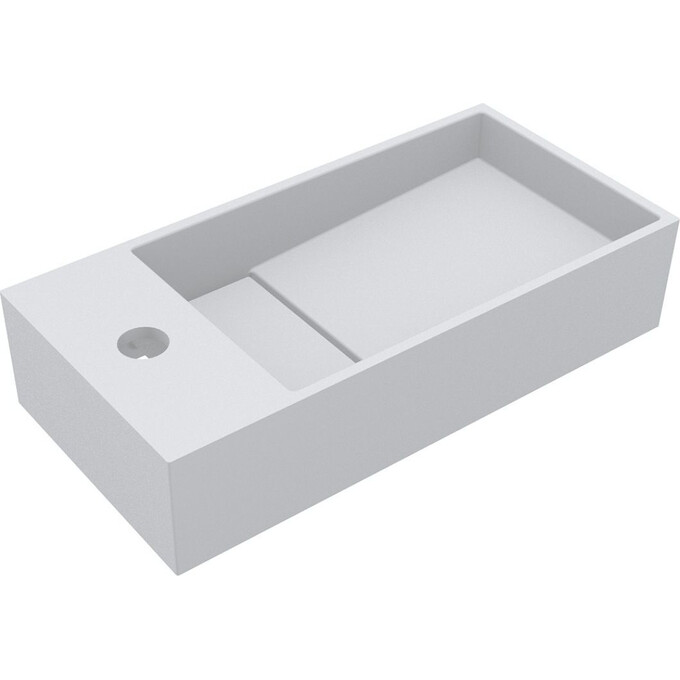 Умывальник Miraggio Toni 450 Miramarble Matt 8814585 (45x22 см, белый матовый), Доступные размеры: 45 x 22, Технология производства: Miramarble Matt, фото 