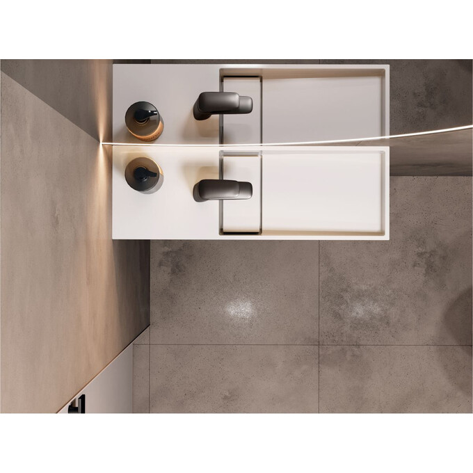 Умывальник Miraggio Toni 650 R Miramarble 8814238 (65x22 см, с крылом), Доступные размеры: 65 x 22 R, Технология производства: Miramarble, фото 5