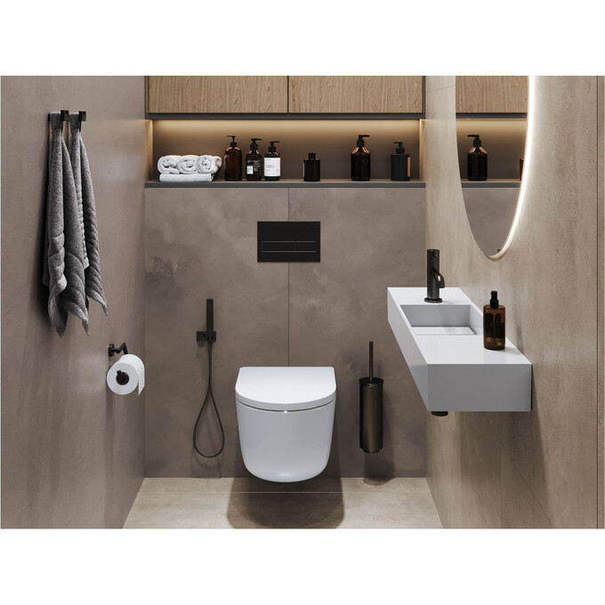 Умивальник-стільниця Miraggio Toni 850 R Miramarble 8814193 (85x22 см, з крилом), Доступні розміри: 85 x 22 R, Технологія виробництва: Miramarble, фото , изображение 3