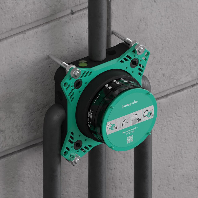 Переключатель на 3 потребителя Hansgrohe ShowerSelect Comfort S Brushed Bronze 15558140+01500180 (брашированная бронза, внутренняя часть в комплекте), Цвет производителя: брашированная бронза, фото 5