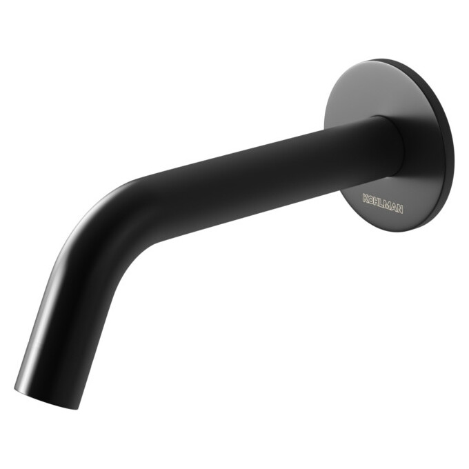 Смеситель скрытого монтажа для ванны Kohlman Axel Black QW260AB+QW230RB (черный, с лейкой и шлангом, внутренняя часть в комплекте), Цвет производителя: черный, фото 4