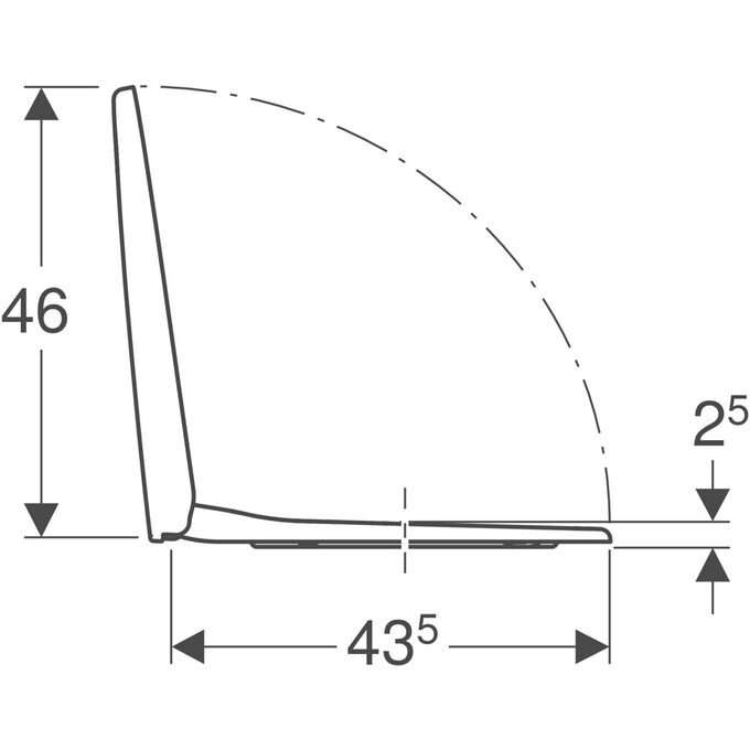 Безободковый подвесной унитаз Geberit Selnova 500.265.01.1+500.333.01.1 (с сиденьем), фото 8