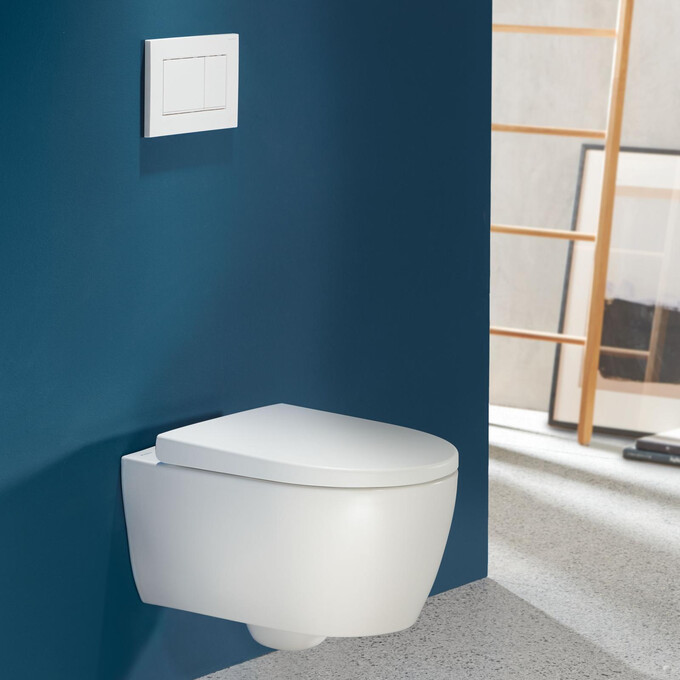 Безободковый подвесной унитаз Geberit iCon TurboFlush 503.045.00.1 (воронкообразный, с сиденьем), фото 2