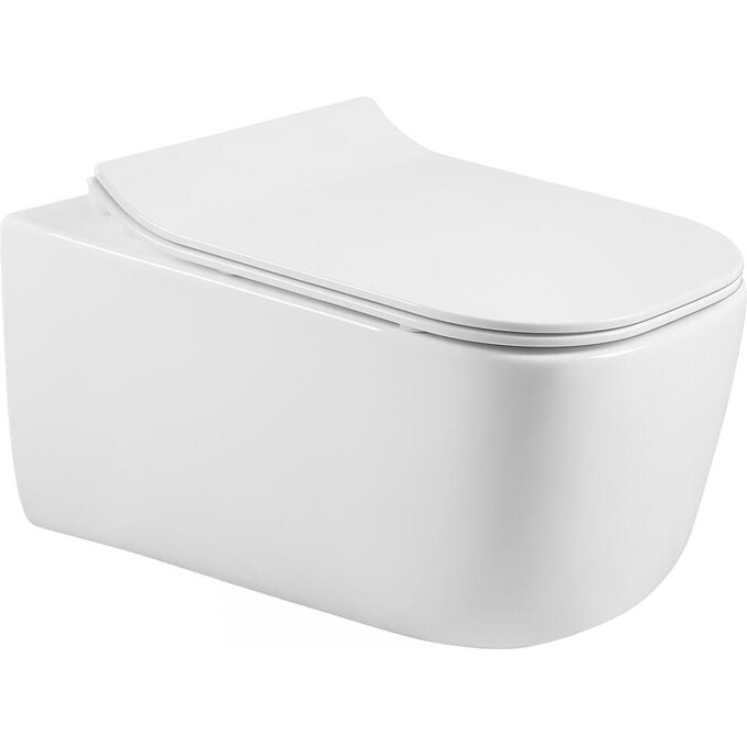 Безободковый подвесной унитаз Volle Hippo Rimless 13-44-202 (с сиденьем), фото 