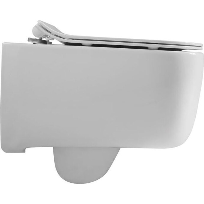 Комплект унитаз с инсталляцией 3 в 1: подвесной унитаз с сиденьем Volle Hippo Rimless 13-44-202 + инсталляция Imprese I-Frame i9120C + клавиша смыва Imprese i5900C, фото 4