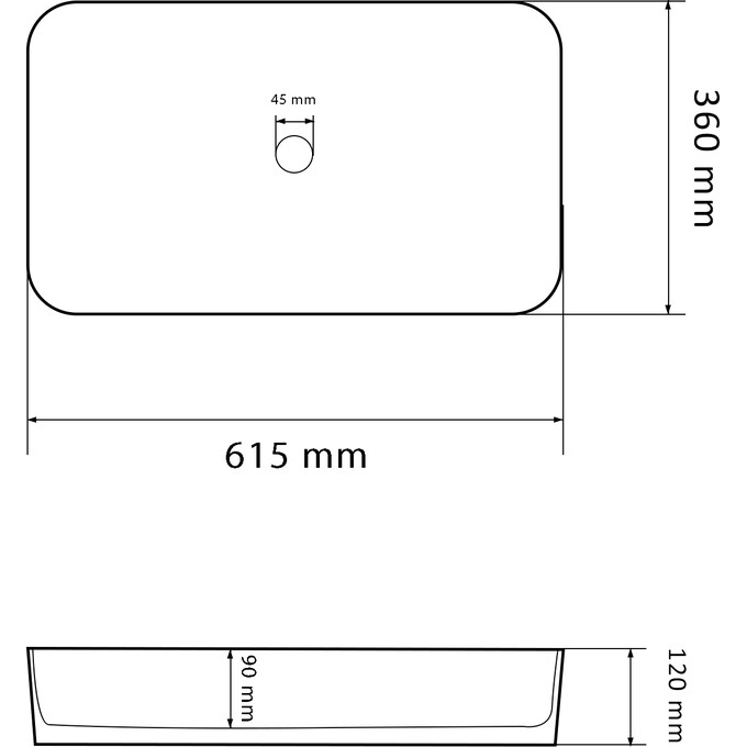 Умивальник VBI Triest Marble VBI-012711 (61x36 см, мармур), Доступні розміри: 60 x 34, Колір виробника: мармур глянсовий, фото , изображение 5