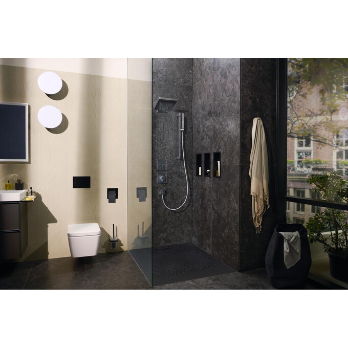 Смеситель скрытого монтажа с термостатом для душа Hansgrohe ShowerSelect E Chrome 15574000+01500180 (хром, внутренняя часть в комплекте), Цвет производителя: хром, фото 2