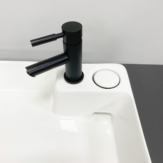 Умивальник VBI Altamura M White VBI-016001 (60x35 см, білий глянсовий), Доступні розміри: 60 x 35, Колір виробника: білий глянець, фото , изображение 5