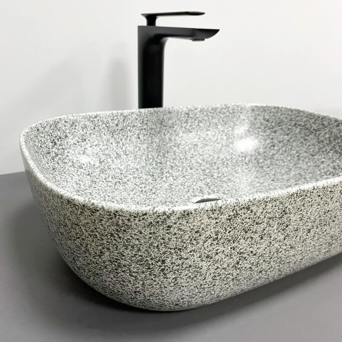 Умивальник VBI Ravenna Space Grey Matt VBI-011222 (46x33 см, космос сірий матовий, чаша), Доступні розміри: 45 x 32, Колір виробника: космос сірий матовий, фото , изображение 3